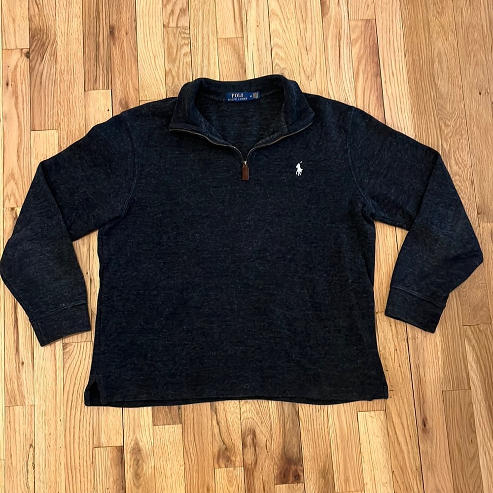 Polo Ralph Lauren Dark Grey Men’s Quarterzip Medium